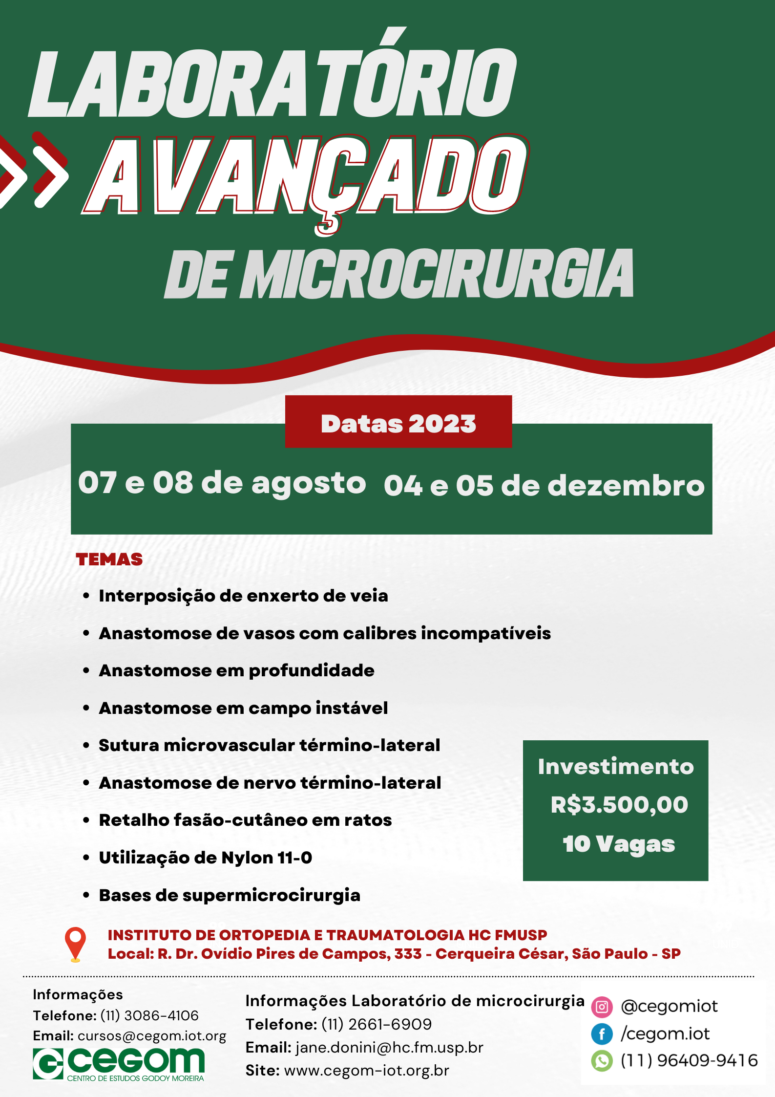 Microcirurgia Avançada